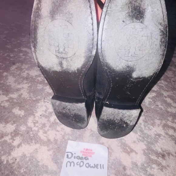 Tory Burch Authentic Mae Pebbled Leather Riding Boots Sz 7m - Picture 3 of 5